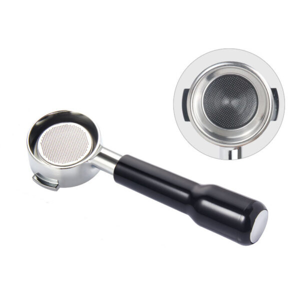 Páka bez dna 58mm s dvoma uškami z nehrdzavejúcej ocele portafilter čierna