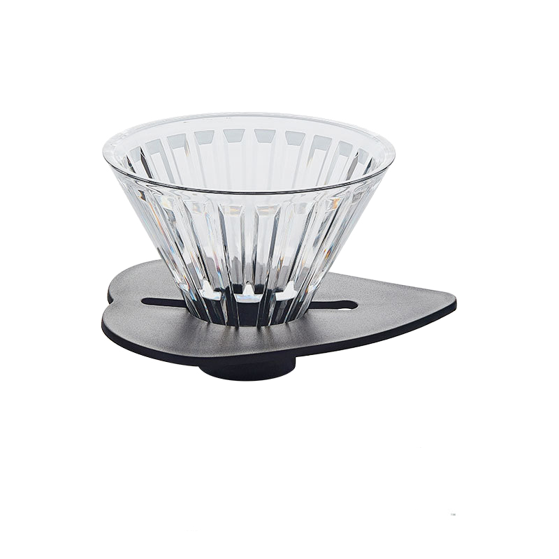 Plastový dripper na 1-2 šálky s podstavou v tvare srdiečka