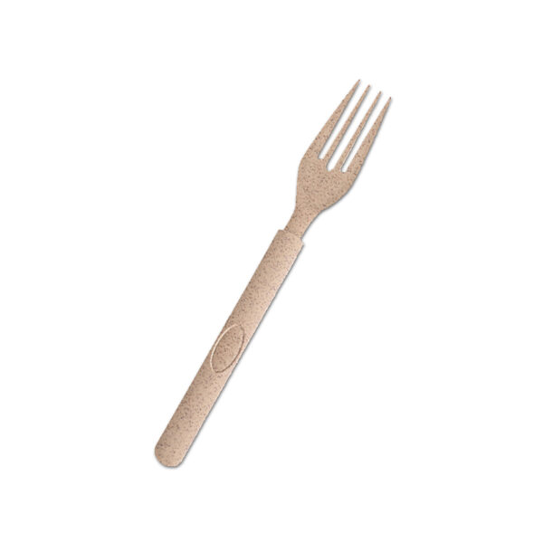 Vidlička z plastu z pšeničnej slamy-jednorazový eko príbor