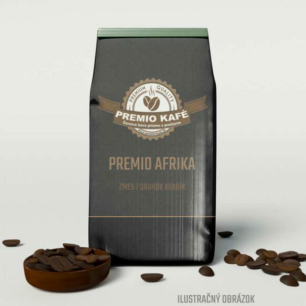 Premio Afrika Zmes, lacná zrnková káva, 100% Arabica