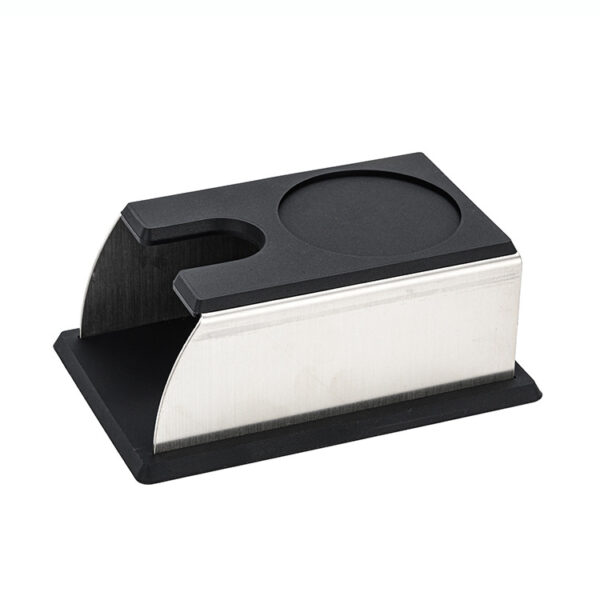 Držiak na portafilter silikón/oceľ čierny