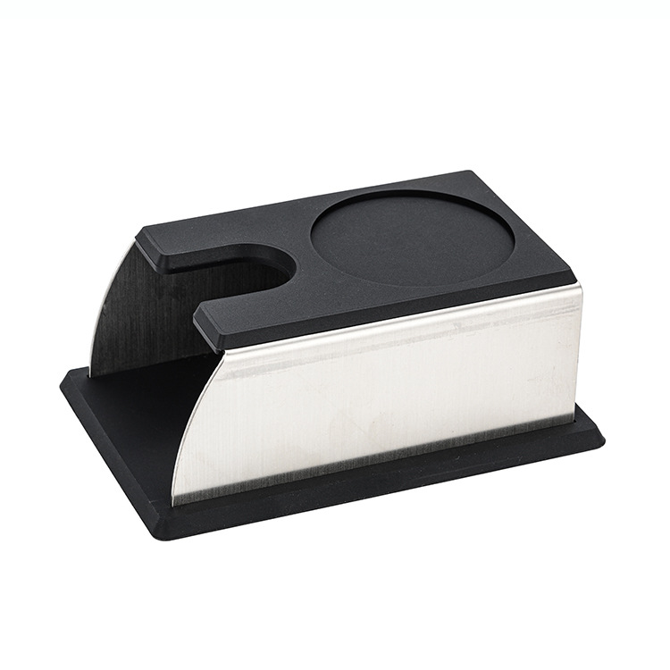 Držiak na portafilter silikón/oceľ čierny