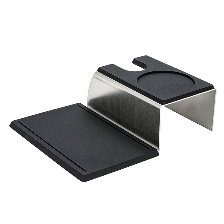 Držiak na portafilter silikón/oceľ čierny