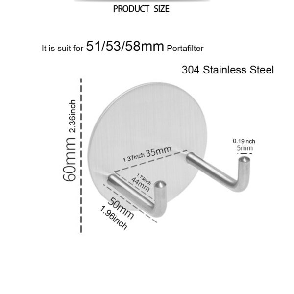 Kovový držiak na páky 51-58mm, nalepovací