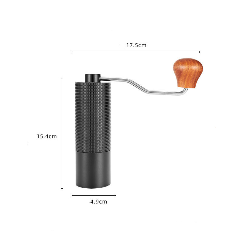 MD-0014-01_rucny-mlyncek-na-kavu-kovovy-cierny_rozmery PrecisionGrind Pro - Kovový ručný mlynček na zrnkovú kávu